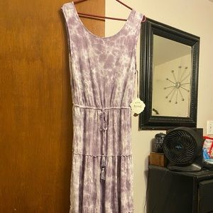 NWT XL Knox rose purple tie dye sleeveless dress